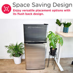 Frigidaire, 4.5 Cu. ft., 2 Door Compact Refrigerator-Chrome Trim, EFR451, Platinum