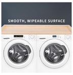 YOSITiuu Washer Dryer 54 inch Countertop with Safety Ledge for Laundry Room Organization, Light Wood, LF-WDCT1C