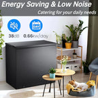 LHRIVER 7.0 cu. ft. Chest Deep Freezer with Adjustable Temperature, Free Standing Top Open Door Compact Freezer with 3 Removable Basket for Kitchen, Home, Bar, Garage, Office