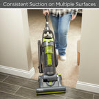 Black and Decker BDURV309 Upright Corded Bagless Vacuum Cleaner, Gray/Green