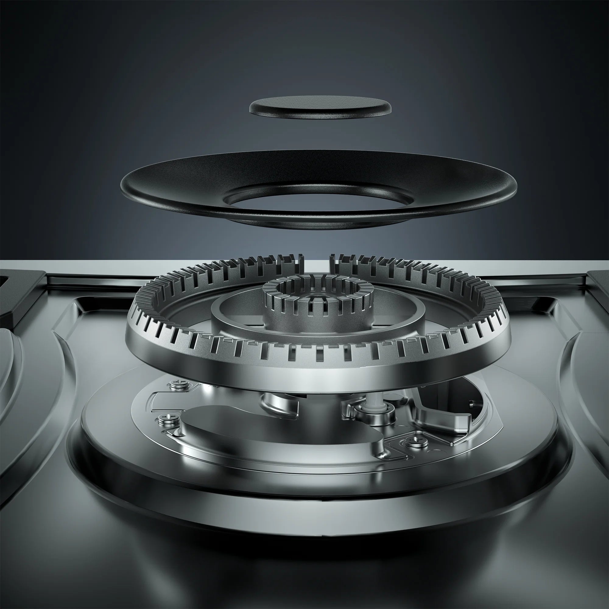 Empava 30 in. Gas Stove Cooktop with 5 3rd Gen Italy Sabaf Sealed Burners in Stainless Steel , EMV-30GC21