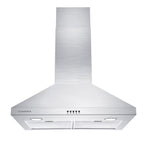 CIARRA Black Range Hood 30 inch Wall Mount Vent Hood Ductless Ducted Convertible CAB206P75