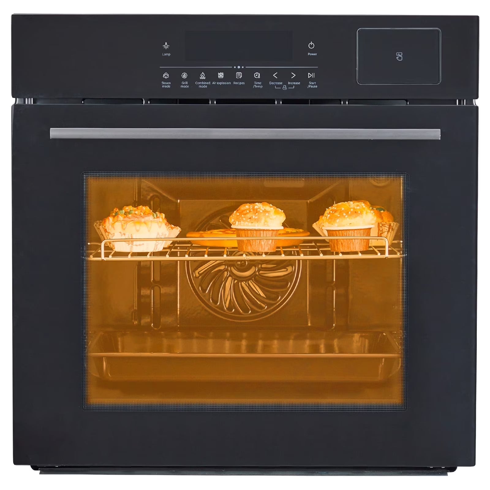 2025 New 24" Single Wall Ovens with 70L Capacity and 3000W 240V,Electric Wall Oven with 8 Cooking Functions & 108 Automatic Recipes,Touch Control,Safety Lock,Timer,2.5 CF Convection Built-in Oven