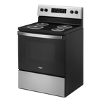 Whirlpool 30 in 4.8 Cu. ft Freestanding Coil Electric Ranger in Stainless Steel