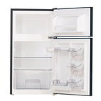 Frestec 3.2 cu. Ft.  Double Door mini fridge Compact Refrigerator, Black