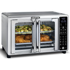Gourmia French Door 6-Slice Digital Toaster Oven Air Fryer, 19 One-Touch Presets, 24L, Stainless Steel