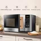 BLACK+DECKER 0.9 Cu.ft Countertop Microwave Oven in Stainless Steel