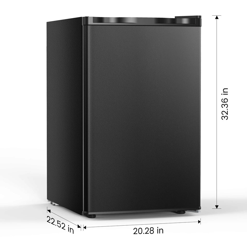 Moifoi 3.0 Cu.ft Upright Freezer, Reversible Single Door Vertical Freezers w/ Removable Shelf, Energy Saving, Silver
