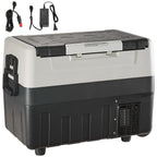 BENTISM Car Refrigerator 58Qt, 12v Portable Freezer with  Dual Zone, 12/24V DC & 110-240V AC Electric Cooler with -4a??-50a?? Cooling Range, for Car Truck Vehicle RV Boat