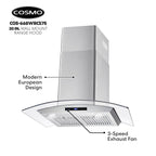 30 in. Vista Collection Ductless Wall Mount Range Hood, Button Controls, LED Lights, Stainless Steel