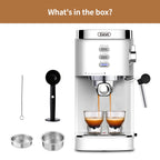 Gevi 20 Bar Espresso Machine, Coffee Maker with Milk Frother��White