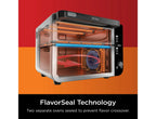Restored Ninja 10-in-1 Air Fryer, Double Door Toaster Oven with FlexDoor, FlavorSeal & Smart Finish, Rapid Top Convection and Air Fry Bottom, Bake, Toast, Air Fry, Pizza and More, Stainless Steel, DCT400 (Refurbished)