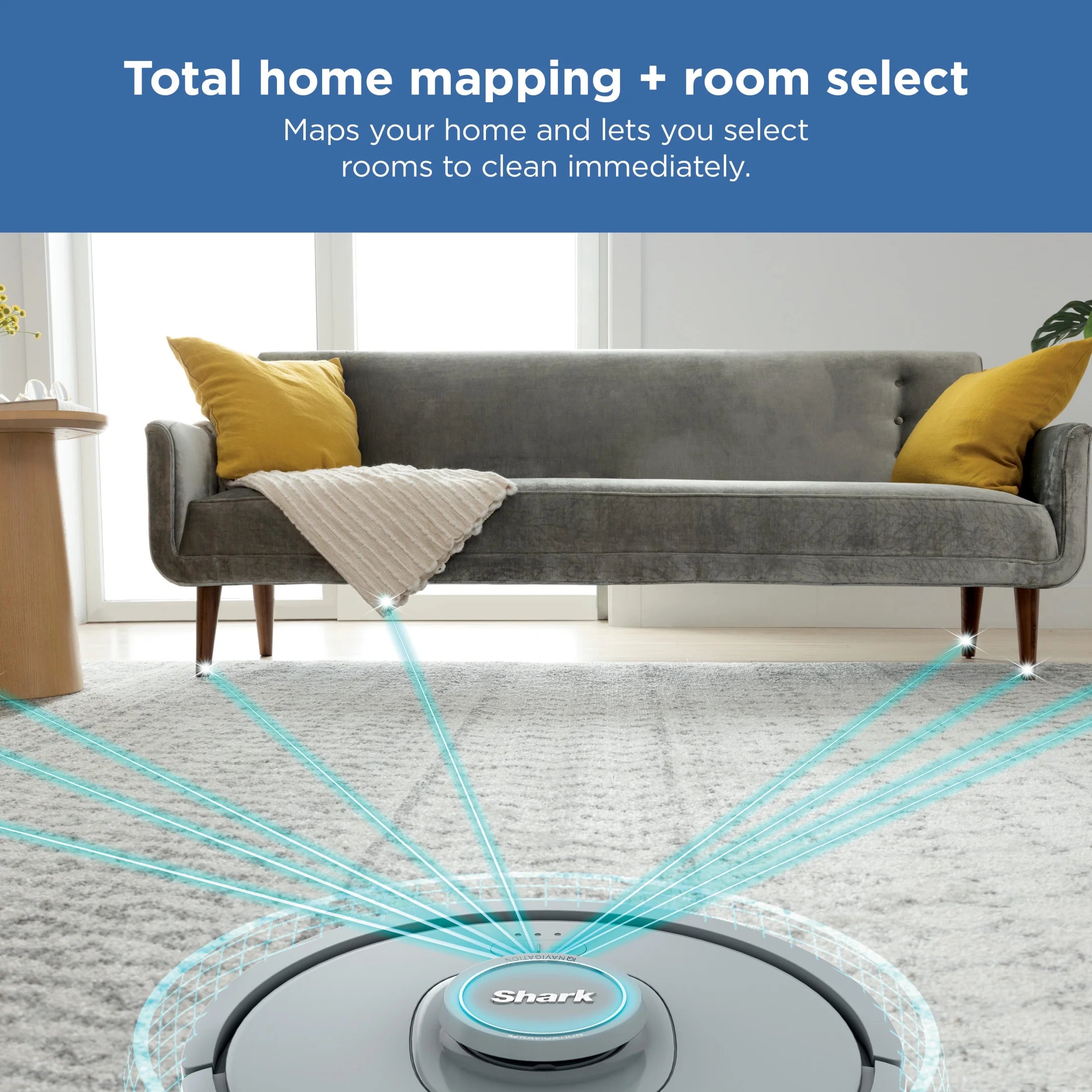 Shark IQ Robot Vacuum, Multi-Surface Carpets & Hard Floor Cleaning, Precision Home Mapping