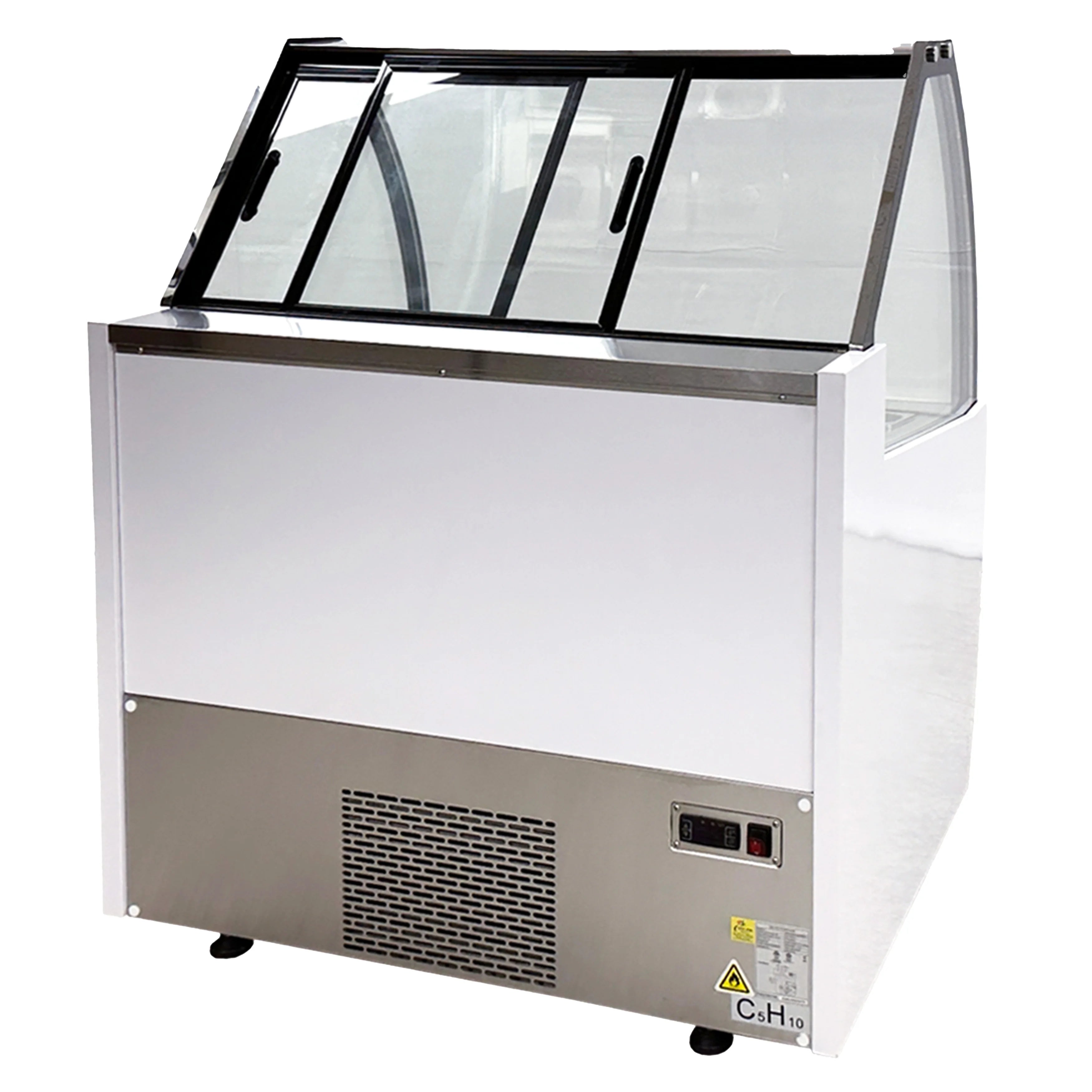 42 in. Commercial Deluxe Ice Cream Gelato 7 Pan Freezer NSF ETL Gelato Dipping Cabinet