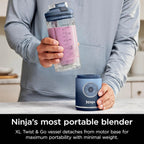 Restored Ninja BC251QRD Blast Max Personal Cordless Blender, 3 Programs, 22 oz. Twist & Go Vessel, Cherry (Refurbished)
