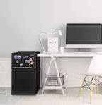 Newair 3.1 Cu. Ft. Compact Mini Refrigerator with Freezer in Black - NRF031BK00
