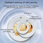 TOOL1SHOoo Portable Countertop Dishwasher with Large Capacity Air Dry Function 3 Washing Programs
