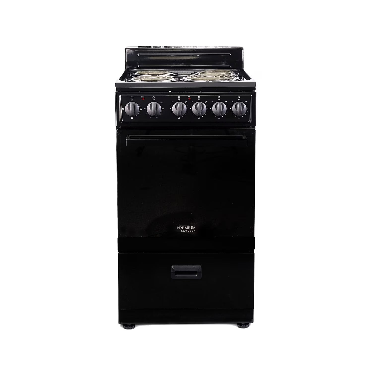 Premium Levella 20" Freestanding Electric Range with 4 Burners and 2.1 Cu. Ft. Oven Capacity