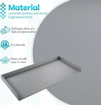 Kaboon Melamine Washer Dryer Countertop with Edge Rails �C Laundry Room Organization