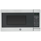 GE GCST07N1WSS Countertop Microwave Oven 700-watt Compact 0.7 Cu Ft Stainless Steel Bundle with 2 YR CPS Enhanced Protection Pack
