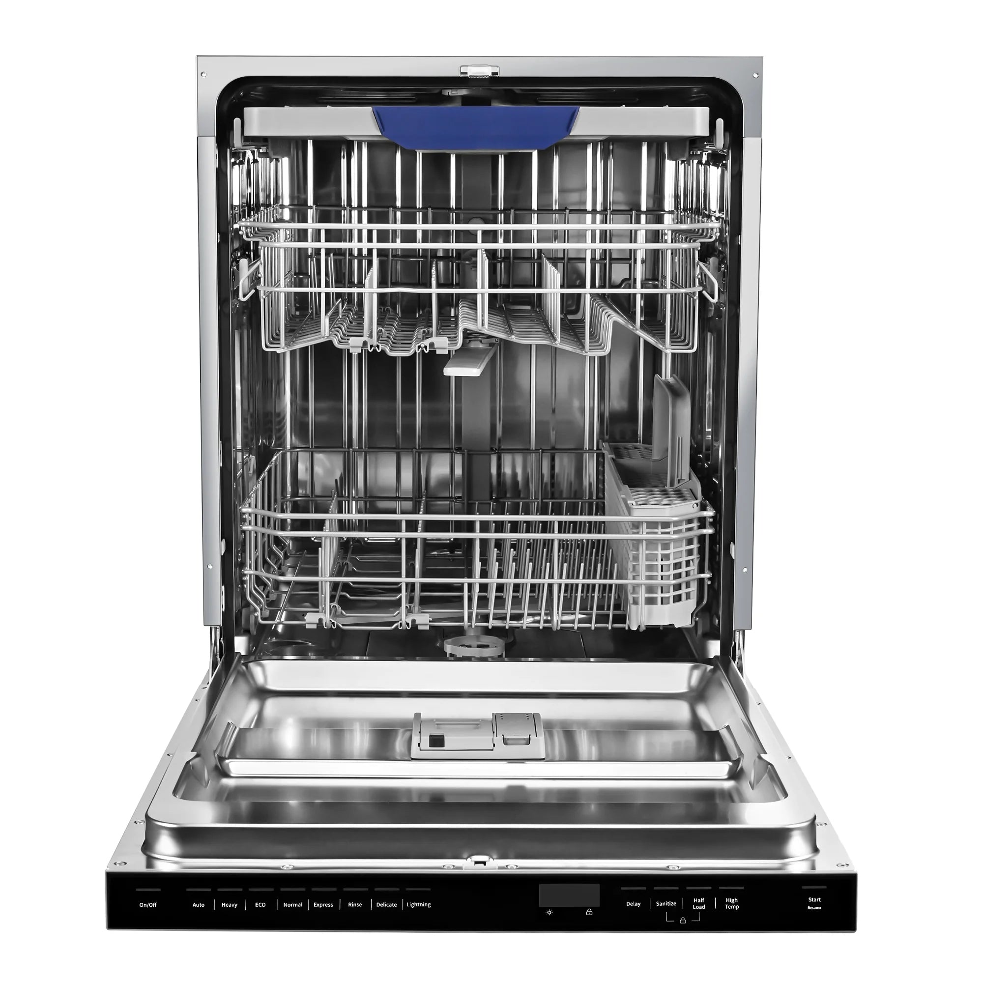 GreenEver 24 Inch Top Control Built-In Dishwasher, Stainless Steel Dishwasher with 6-Cycles and 3rd Rack, ENERGY STAR, 49-dBA