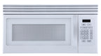 Black+Decker EM044KJNP10A 1.6-Cu. Ft. Over-the-Range Microwave with Top Mount Air Recirculation Vent, White