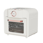 Aria 16QT Retro Compact Multifunctional Air Fryer Toaster Oven with Accessories  - Pearl