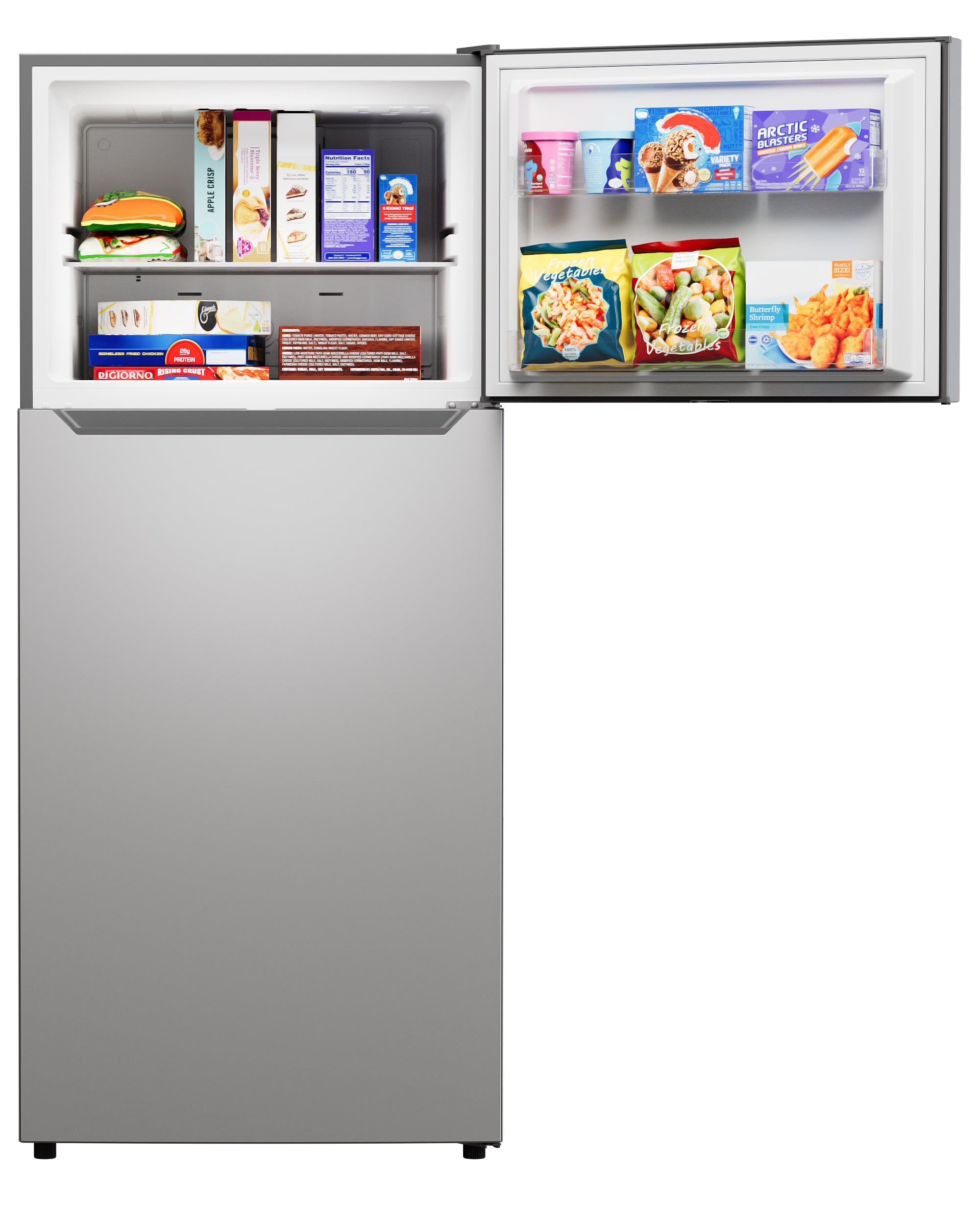 Kenmore 30" 20.2 Cu. ft. Capacity Standard Refrigerator with Top Freezer, Adjustable Shelves, White