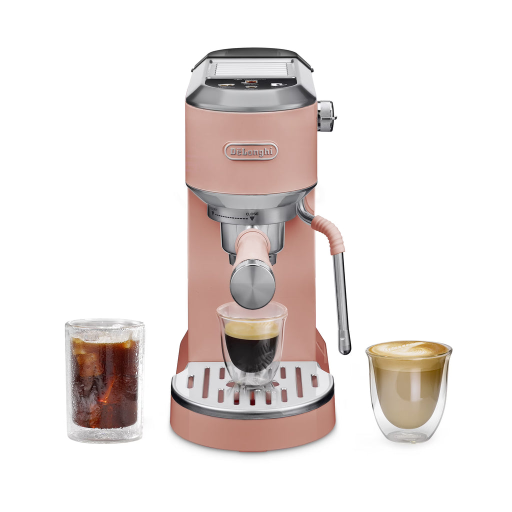 De'Longhi Dedica Duo Espresso Machine, Compact Size with Built in Frother for Latte Art, Brew Espresso, Cold Brew, Lattes & More, Stainless Steel