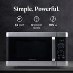 Farberware Smart Sensor Countertop Microwave Oven with LED Lighting & Child Lock, 1.3 Cu Ft