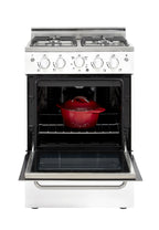 Unique Prestige 24�?2.3 cu ft Double Oven Gas Range in White