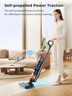 Laresar M3 Cordless Wet Dry Vacuum Mop, 55Min Multi-Surface Cordless Floor Washer 3 in 1 Self-Cleaning Vacuum Mop Hard Floor Cleaners