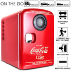 Coca-Cola 4L Portable Cooler/Warmer with Bluetooth Speaker, AC/DC Power
