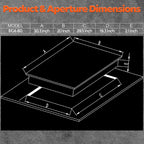 Ramblewood 4 Burner 30" Electric Cooktop, Ec4-60