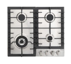 Rangaire RCG241S 24" Gas Cooktop - Stainless Steel, Sealed Burners, Cast Iron Grates, Die Cast Metal Burner Controls