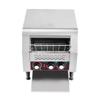 Miumaeov 300 Slices/Hour Commercial Conveyor Toaster, 2200W Stainless Steel Heavy-Duty Industrial Toasters with Double Heating Tubes, Countertop Electric Restaurant Equipment