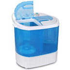 SuperDeal Compact Lightweight Twin Tub Washing Machine Top Load 6lbs Washer 4lbs Dryer