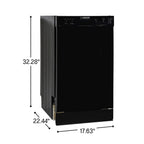 Equator 18 in Dishwasher 10 place QUIET 110V E-Star ADA+3/4 HP Garbage Disposer