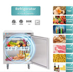 DURING D-KTR-28B 28" 1 Door Undercounter Refrigerator