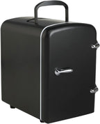 Mini Fridge,Skincare Fridge,Portable 4-Liter Capacity Makeup Fridge,Ideal for Bedroom, Dorm, Car and Office Use,Thermoelectric Cooler and Warmer,Car Fridge (Black)