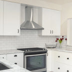 CIARRA Black Range Hood 30 inch Wall Mount Vent Hood Ductless Ducted Convertible CAB206P75