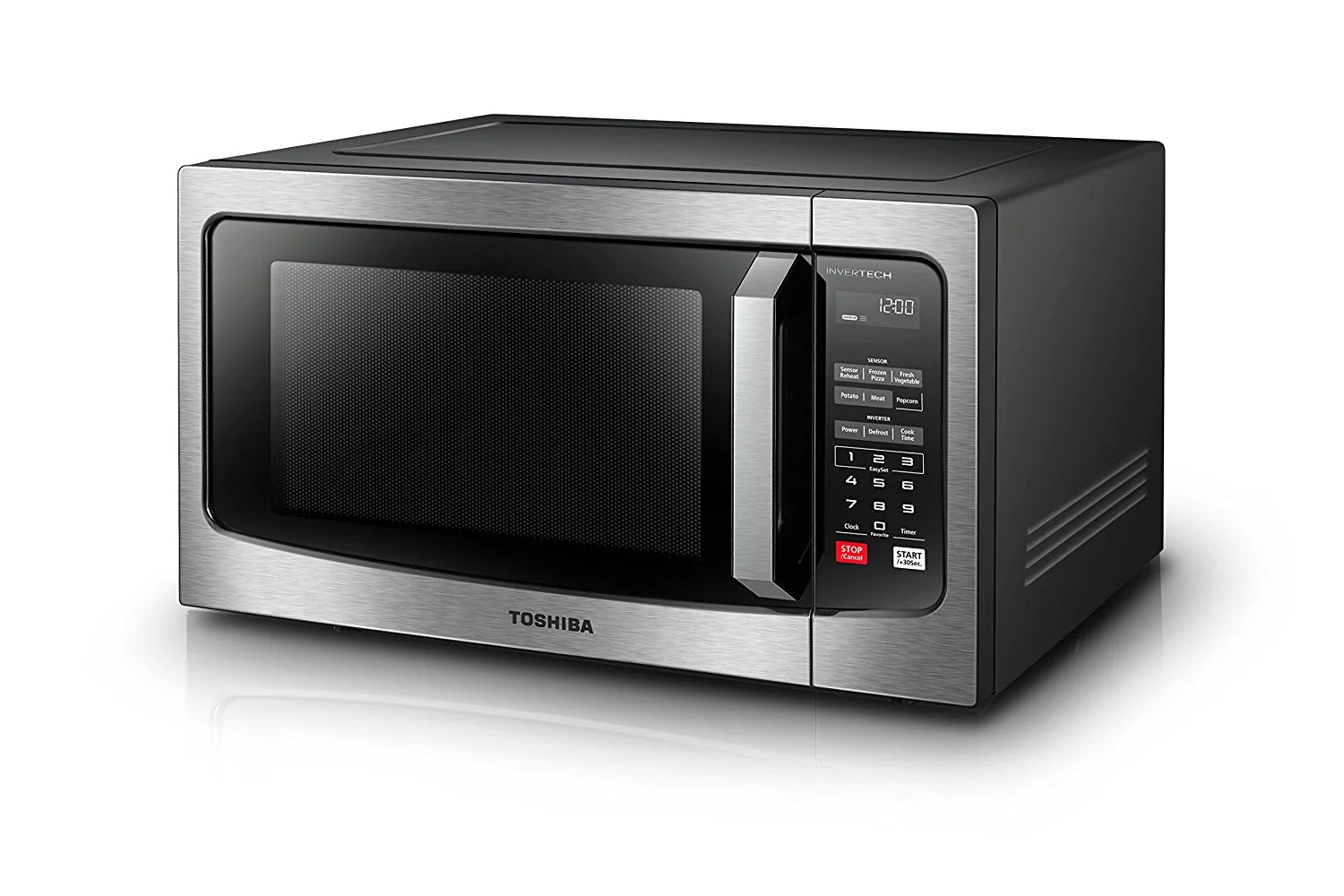Toshiba MLEM16PST 1.6 Cu. Ft. Microwave with Inverter Technology, Stainless Steel