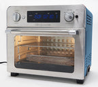 Restored Blue Jean Chef 23L Digital Air Fryer Toaster Oven Stone Blue (Refurbished)