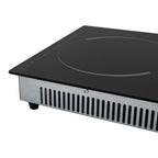 Home Electric 110V Ceramic Stove Cooktop Sensor Touch Control 2 Burners with Plug,Black,20.08x11.34in,Modern Style