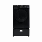 All-in-one Washer Dryer Ventless BUILTIN 0-CLEARANCE 15lbs 110V 1400RPM+Pedestal