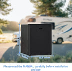 SMAD 3.0 Cu ft RV Car Fridge 85L with Freezer DC 12V/24V Camping  Refrigerator