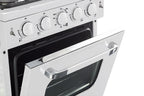 Unique Classic Retro 24" 2.9 cu/ft Freestanding Gas Range with Convection Oven and Sealed Burners