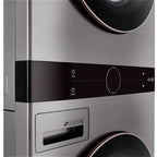 LG WKE100HVA 4.5/7.4 Cu. Ft. Smart Front Load WashTower - Graphite Steel