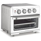 Cuisinart TOA-70W AirFryer Toaster Oven with Grill White Bundle with Deco Chef Pair of Red Heat Resistant Oven Mitt