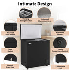5 Cu ft Freezer, Chest Freezer,Black
